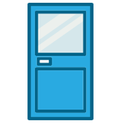 Durable storm door with glass panel and secure frame, enhancing entryway protection and energy efficiency.